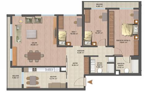  Vadi İstanbul kat planları! 