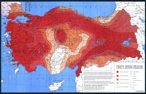 Türkiye'nin deprem bölgeleri nerelerdir? 03-05-2013