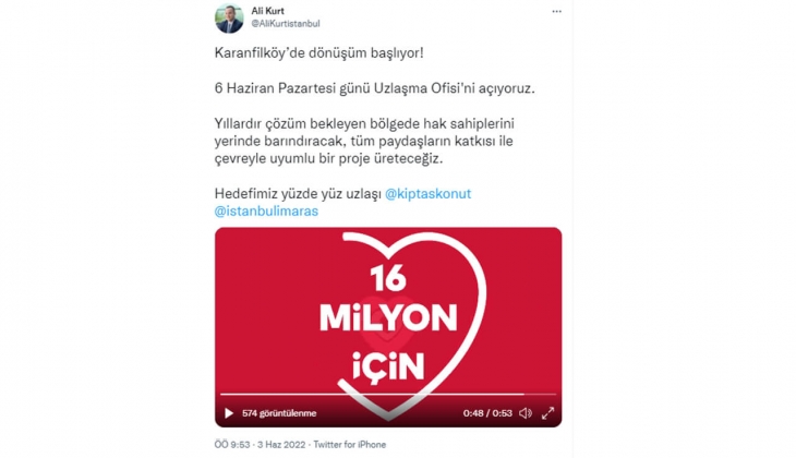 KİPTAŞ tan Etiler e komşu yeni proje geliyor!