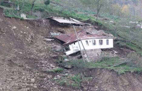  Ağartı köyündeki heyelan tehlikesi köylüleri korkutuyor!