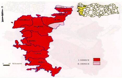 Türkiye deprem haritası!