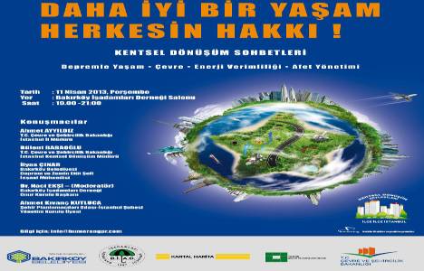 Kentsel Dönüşüm Sohbetleri'nin ikincisi yarın Bakırköy'de!