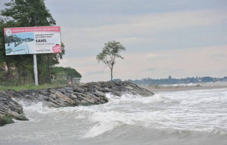 Çatalçam bölgesinde kıyı şeridinde hasar meydana geldi!