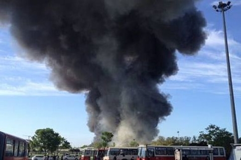 Zeytinburnu'nda atölyeler yandı, İstanbul'u duman kapladı!