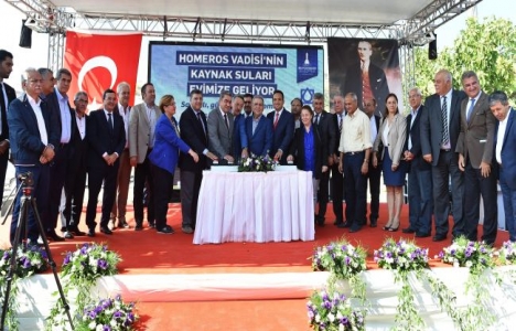 İzmir'de Bornova Kaynak Suyu Dolum Tesisi'nin temeli atıldı!