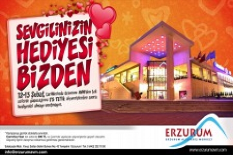 Erzurum AVM Sevgililer Günü için sürpriz hediyeler veriyor!