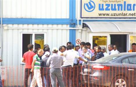  Samsun'da hastane inşaatı işçileri greve girdi!