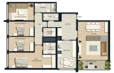  Teknik Yapı Evora İstanbul kat planı! 