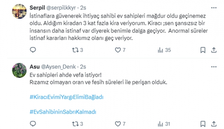 Mağdur ev sahibinden Bakan Tunç a çağrı: Yüzde 25 zam sınırı helal değildir, asıl olan adaletin sağlanmasıdır!