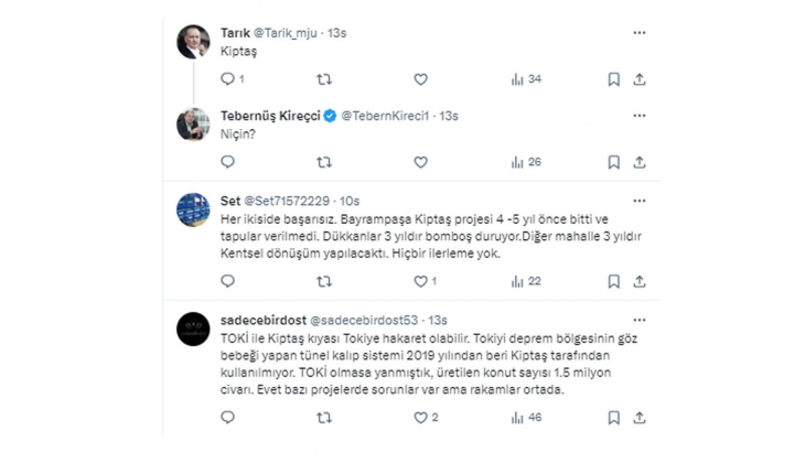 İstanbul da TOKİ mi başarılı KİPTAŞ mı? Tebernüş Kireçci sordu, vatandaş yanıtladı!