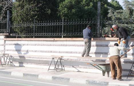 Çatal Mezarlığı ve Doğu Kışla’nın duvarları yenilendi! 