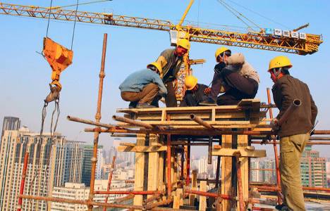 Erkek işgücü inşaat sektöründe yüzde 9,4'e ulaştı!
