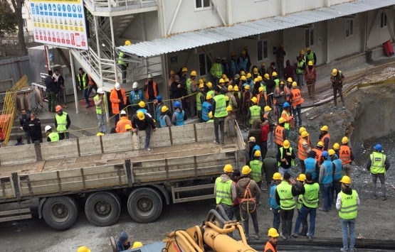 AKM inşaatında çalışan işçiler önlem alınmasını istiyor!