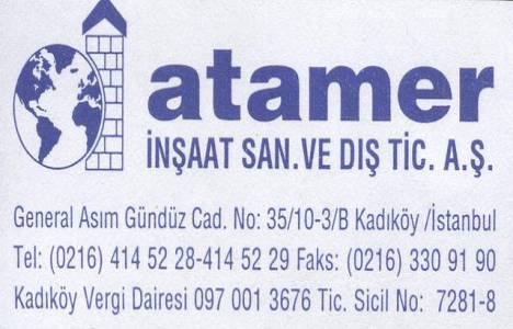  Atamer İnşaat şantiye şefi, saha elemanı, mimar arıyor! 