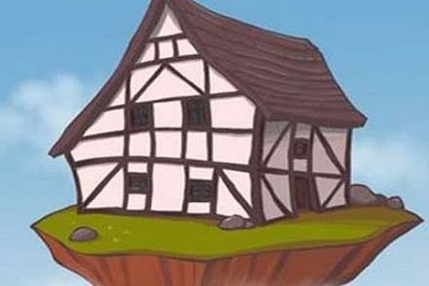 Depreme karşı havada duran ev!