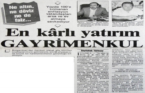 1989 yılında en karlı yatırım gayrimenkulmüş!