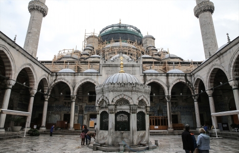  Eminönü'ndeki Yeni Cami'deki restorasyonda son durum!