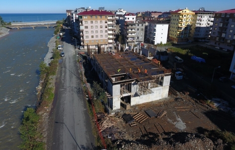 Arhavi Anadolu İmam Hatip Lisesi inşaatında büyük ilerleme!