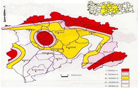 Türkiye deprem haritası!