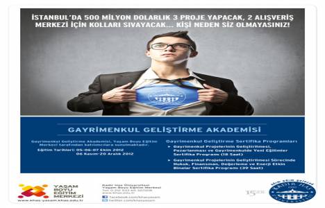  Kadir Has Gayrimenkul Geliştirme Akademisi 5 Ekim'de başlıyor! 