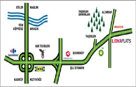 Lidya Yapı Lidya Flats ulaşım!