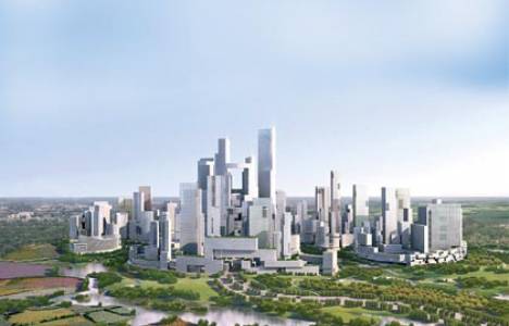Chengdu'nun dışındaki ekoşehirde evler birbirine yakın kurulacak!