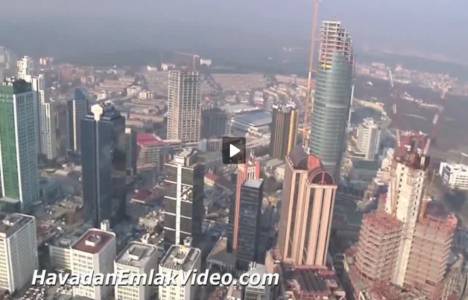 Maslak Spine Tower Konutları'nın havadan görüntüleri! 