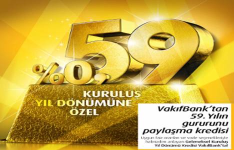 Vakıf Bank'tan 0,74'ten başlayan faizle konut kredisi!