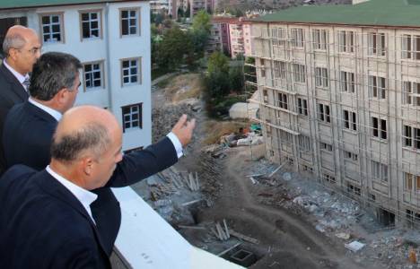  Amasya Kız Meslek Lisesi inşaatında inceleme! 