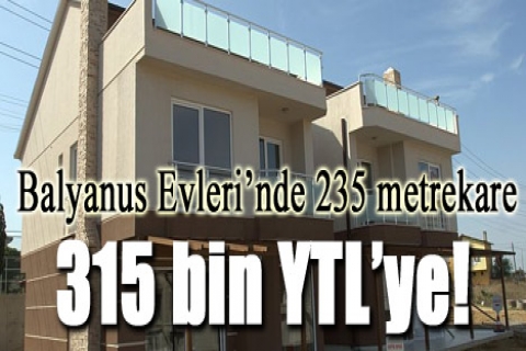 Balyanus Evleri'nde 315 bin YTL'ye villa !