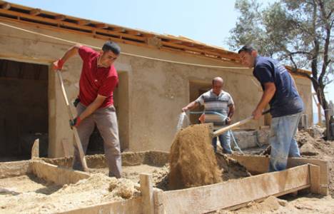 Doğa Derneği İzmir Orhanlı Köyü'nde taş okul inşa ediyor!