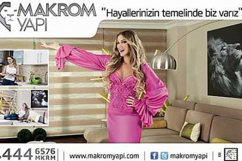 Petek Dinçöz Makrom Yapı reklamında kendini oynadı!