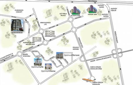 Optimum Kurtköy Terrace da 220 bin TL ye 3+1! Yıl sonu teslim!