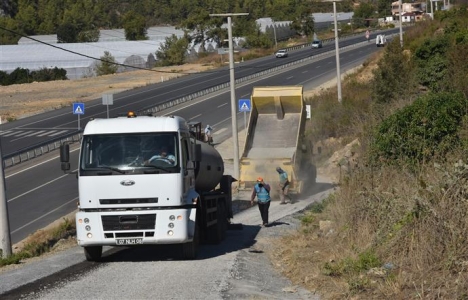 Alanya Belediyesi'nden Yeşilöz'e asfalt!