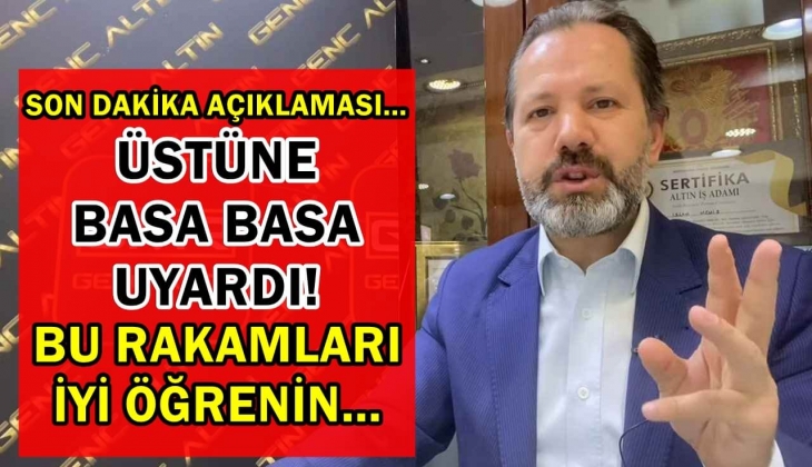 İslam Memiş'ten kafa karıştıran son dakika açıklaması! Üstüne basa basa uyardı! Altını olanlar bu rakamları iyi öğrenin