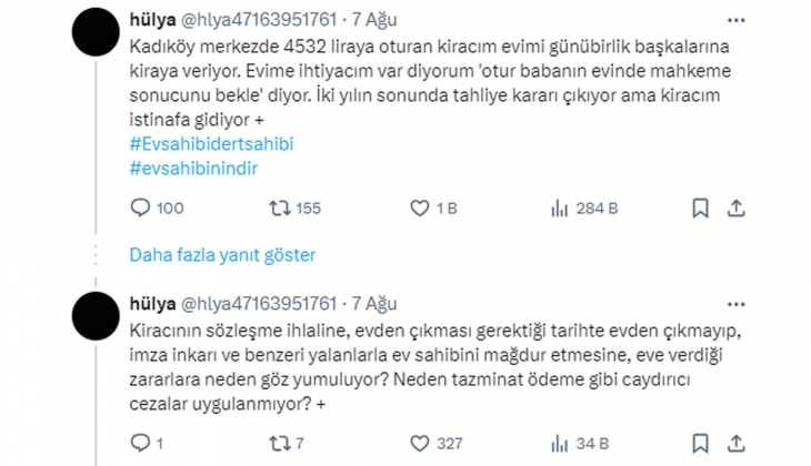 Kiracıların sözleşme ihlaline, imza inkarı ve benzeri yalanlarla ev sahibini mağdur etmesine neden göz yumuluyor?