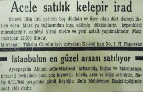 İstanbul Alman Başkonsolosluğu'nun arkasında bir köşk ve arazisi satılacakmış! 