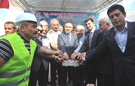 Antalya Tünektepe teleferik'in temeli atıldı!