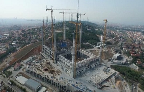 Çamlıca Camii’nde kubbenin yapımına başlandı!