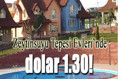 Zeytinsuyu Tepesi Evleri'nde 250 bin dolara! Döviz kuru 1.30!
