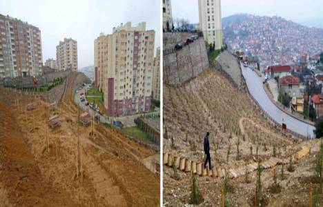 İzmit Kent 1 ve 2’inci etap siteleri arasına merdiven yapıldı!