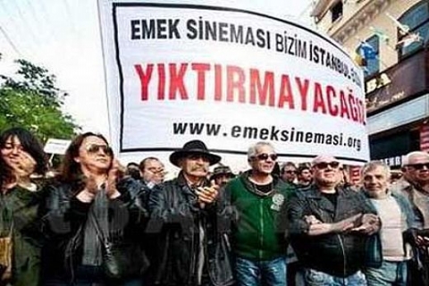Emek Sineması'nın yıkılmaması için eylem yapıldı!