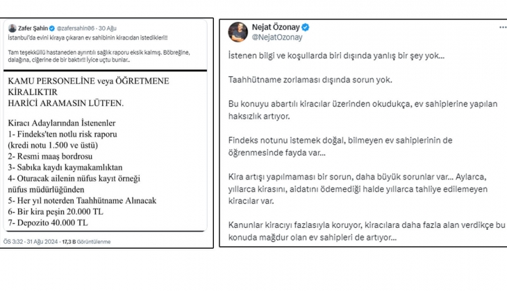 Ev sahiplerinin kiracılardan istekleri gündemde: Kanunlar kiracıyı fazlasıyla koruyor, mağdur ev sahipleri artıyor!