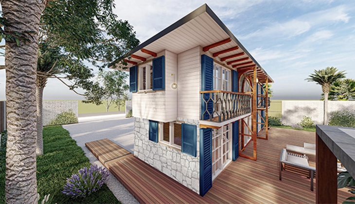 Prefabrik evlerde son trend Alaçatı modeli! Fiyatını gören şaşıracak! 