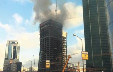 Moskova'daki Oko Gökdeleni'nin 24. katında yangın çıktı! 