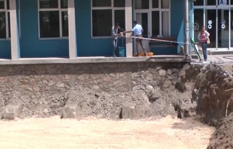 Eskişehir'de inşaat çalışmalarına öğrencilerden protesto!