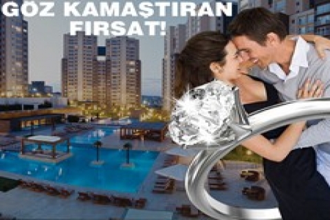 İnnovia 'da satılık evler tek taş hediyeli! 620 TL taksitle!