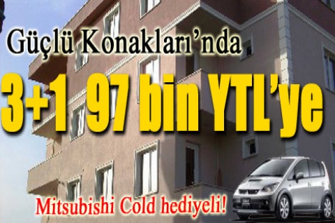 Beykent Güçlü Konakları'nda ev alana araba hediye!