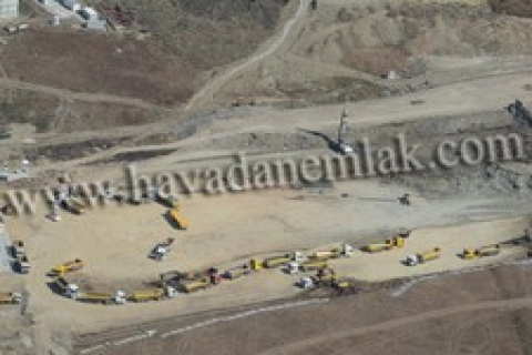 Evviva Gümüş City inşasının havadan görünüşü!