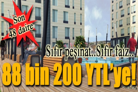 Studio Life'da sıfır peşinatla 88 bin 200 YTL'ye!